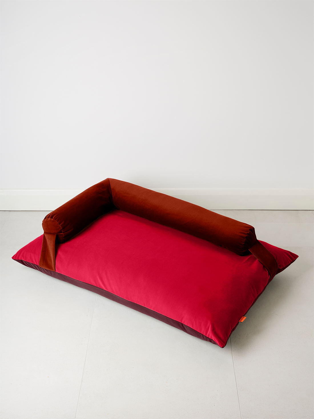 Handmade Luxury Velvet Dog Bed | Orthopaedic | Reversible Bolster | 3 Sizes