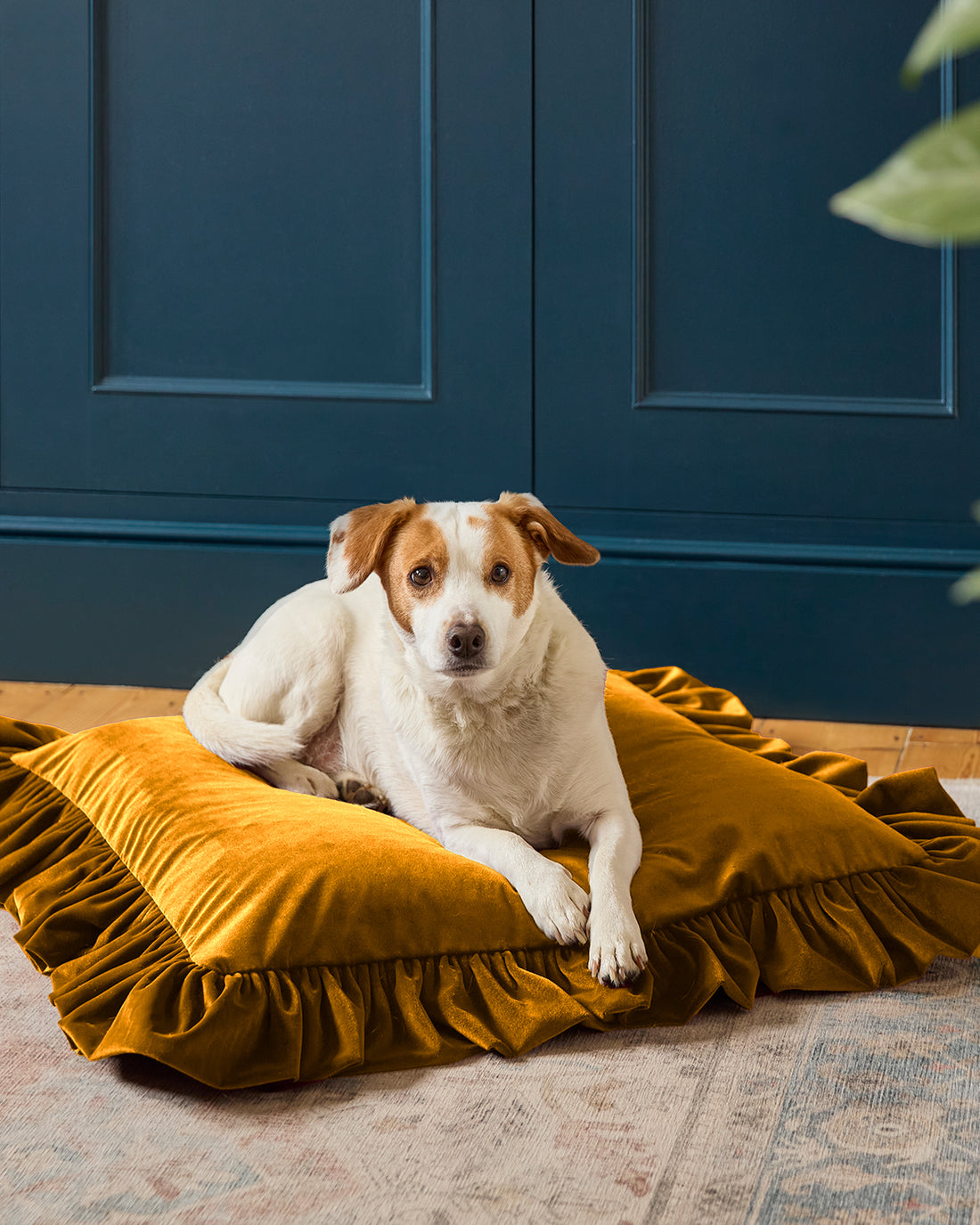 Handmade XL Ruffled Velvet Floor Cushion | 3 Sizes